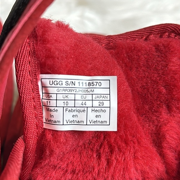 ?NWOT Men’s UGG Neumel Snapback Red Suede Leather, 11 main image 14